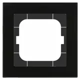 MDT BE-GTR163S.01S Abdeckrahmen Glas Sortiment 63 1-fach | glas schwarz/schwarz