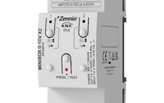 ZENNIO ZIO2X010 KNX-Universalaktor MINiBOX 0-10 V 2-fach