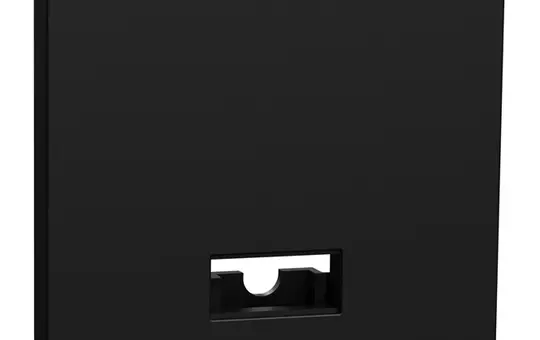 MERTEN MEG3350-0403 beschr. Wippe M-Pure Ocean Plastic 1-fach, Symbolfenster | schwarz matt