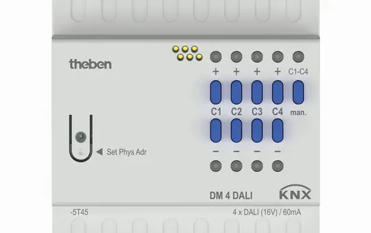 THEBEN DM 4 KNX-DALI-Broadcast-Gateway 4-fach
