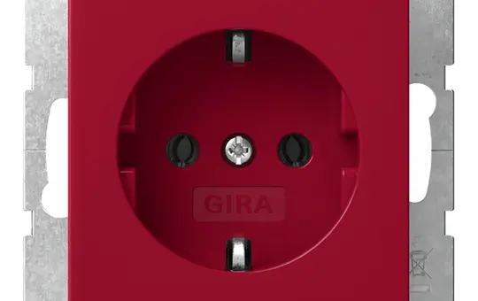 GIRA 4455108 EDV-Steckdose System 55 Standard | rot
