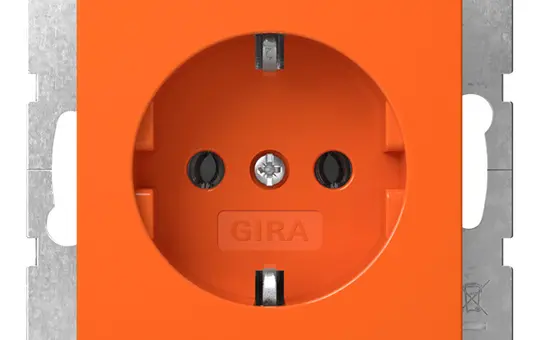 GIRA 4455109 EDV-Steckdose System 55 Standard | orange