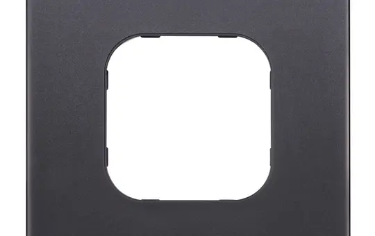 EKEY 203106 xLine Rahmen 1-fach, satiniertes Glas | schwarz