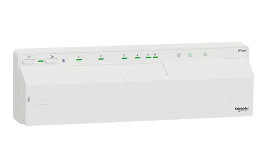 SCHNEIDER CCTFR6600 Wiser Verteilerleiste Fußbodenheizung Heizen/Kühlen, 230V