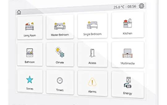 ZENNIO ZVIZ100W KNX-Touchpanel weiß | 10 Zoll