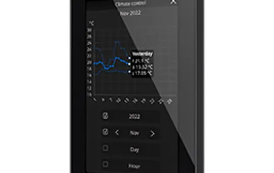 ZENNIO ZVIZ50A KNX-Touchpanel schwarz | 5 Zoll