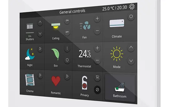ZENNIO ZVIZ70V2W KNX-Touchpanel weiß | 7 Zoll