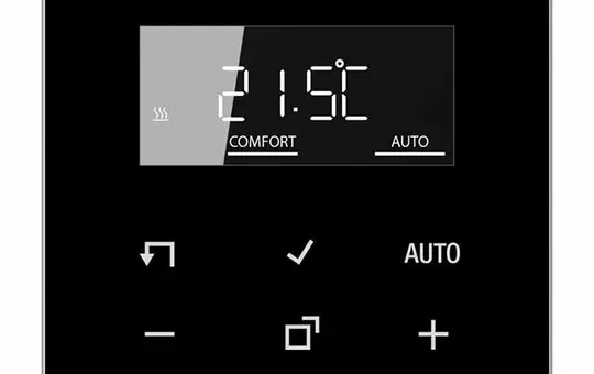 JUNG BTLS1791SW Raumthermostat JUNG HOME Serie LS mit Display | schwarz