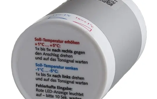 MICROPELT MVA009 EnOcean-Heizkörperstellantrieb mit lokaler Sollwert-Verstellung