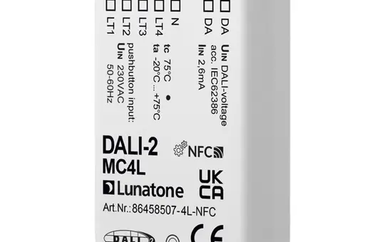 LUNATONE 86458507-4L-NFC DALI-2 Steuermodul App Controller aktiviert, Android-App