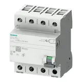 SIEMENS 5SV3346-3KK60 FI-Schutzschalter 4-polig 30 mA Typ F 63 A, N rechts
