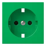 GIRA 4984107 Abdeckung SCHUKO-Steckdose System 55 EDV, Berührungsschutz | grün