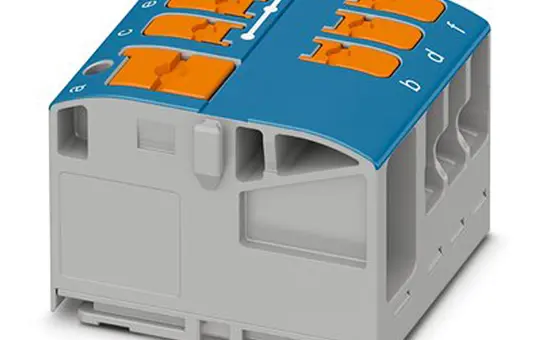 PHOENIX 1019584 Verteilerblock PTVFIX 7-fach | blau | 2,5 mm²