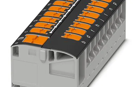 PHOENIX 1019651 Verteilerblock PTVFIX 19-fach | schwarz | 2,5 mm²