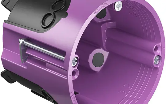 KAISER 9280-22 Hohlwand Daten- u. Netzwerkdose O-range luftdicht | 74 mm