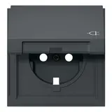 GIRA 492267 Abdeckung SCHUKO-Steckdose TX_44 Klappdeckel | anthrazit