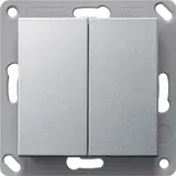 GIRA 517826 KNX-RF-Tastsensor System 55 2-fach | farbe alu