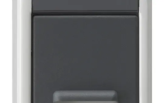 GIRA 494230 Abdeckung SCHUKO-Steckdose AP Klappdeckel, Berührungsschutz | grau