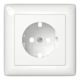 GIRA 492903 Abdeckung SCHUKO-Steckdose kompl. System 55 Standard | reinweiß glänzend