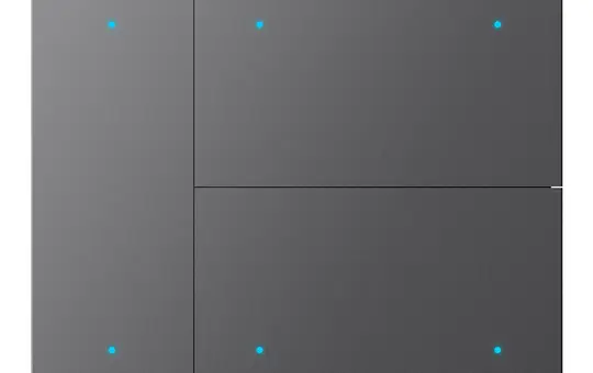 GVS CHKA-06/W.1.23 Wippenset für WALTZ 3-fach, Aluminium | anthrazit