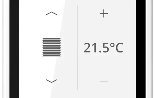 JUNG LS459D1SWWM KNX Raumcontroller LS TOUCH LS 990 | schneeweiß matt