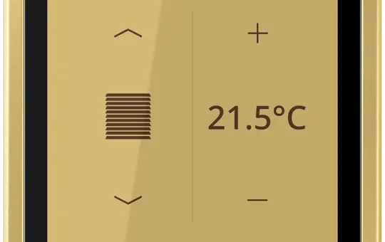 JUNG ME459D1SC KNX Raumcontroller LS TOUCH LS 990 | messing classic