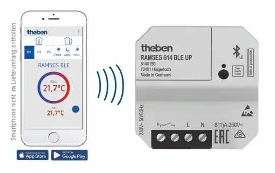 THEBEN RAMSES 814 BLE UP Digital-Uhrenthermostat Netzversion