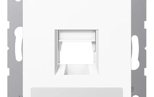 JUNG A1569-15NAWEWW beschr. Modular-Jack-Einsatz Serie A 1-fach | alpinweiß