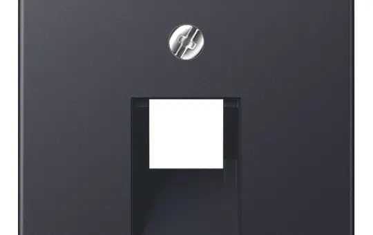 JUNG A569-1NAPLUAANM beschr. Netzwerkabdeckung Serie A 1-fach | anthrazit matt