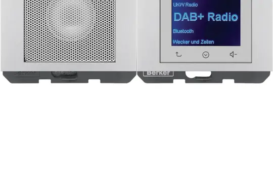 BERKER 30807003 UP-Radio-Set K.1/K.5 DAB+, Mono, Bluetooth | alu matt