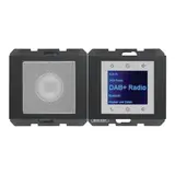 BERKER 30807006 UP-Radio-Set K.1/K.5 DAB+, Mono, Bluetooth | anthrazit matt
