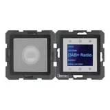 BERKER 30806086 UP-Radio-Set Q.1/Q.3 DAB+, Mono, Bluetooth | anthrazit samt