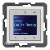 BERKER 30846089 UP-Radio Touch Q.1/Q.3 DAB+, Bluetooth | polarweiß samt