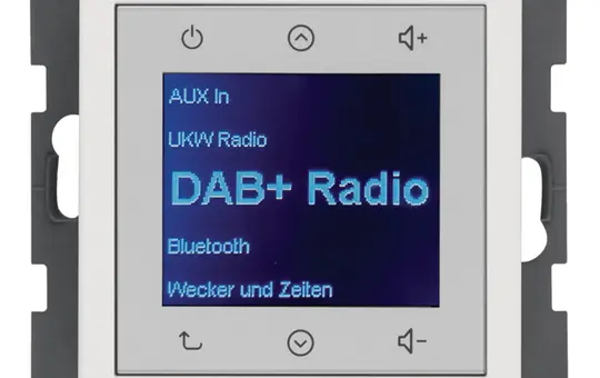 BERKER 30846089 UP-Radio Touch Q.1/Q.3 DAB+, Bluetooth | polarweiß samt