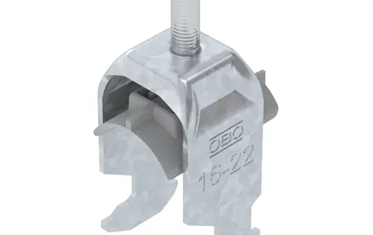 OBO BETTERMANN 1186216 Bügelschelle H-Fuß 1-fach | 16-22 mm