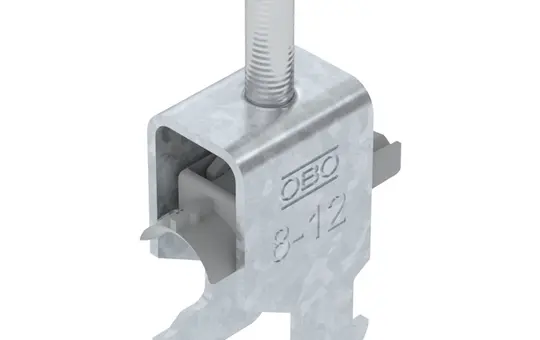 OBO BETTERMANN 1186202 Bügelschelle H-Fuß 1-fach | 8-12 mm