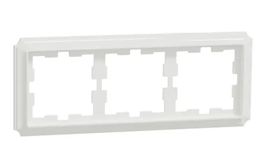 MERTEN MEG4030-4735 Abdeckrahmen D-Antik 3-fach | lotosweiß