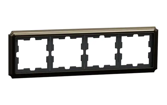 MERTEN MEG4040-4752 Abdeckrahmen D-Antik 4-fach | moccametallic