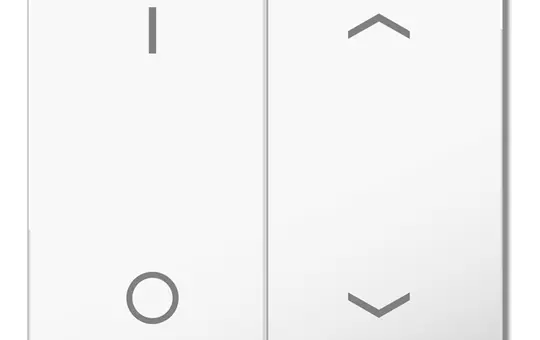 MDT BE-TAL55W202.D1 Wippe für Tastsensor Light 55 2-fach, IO, Pfeile | reinweiß glänzend