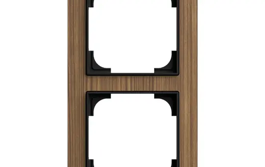 BUSCH-JAEGER 1722-4086 Abdeckrahmen art linear 2-fach | walnuss