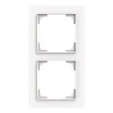BUSCH-JAEGER 1722-44M Abdeckrahmen art linear 2-fach | studioweiß matt