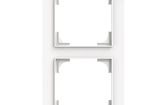 BUSCH-JAEGER 1722-44M Abdeckrahmen art linear 2-fach | studioweiß matt