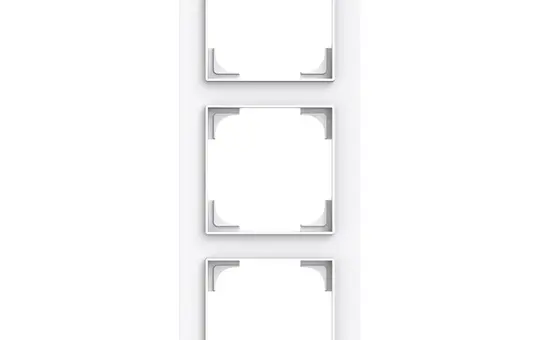 BUSCH-JAEGER 1723-44G Abdeckrahmen art linear 3-fach | studioweiß glänzend