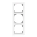BUSCH-JAEGER 1723-44M Abdeckrahmen art linear 3-fach | studioweiß matt