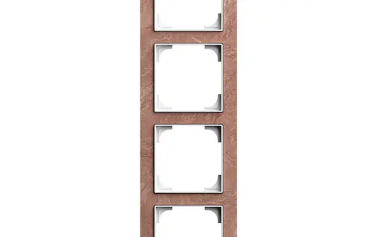 BUSCH-JAEGER 1724-4097 Abdeckrahmen art linear 4-fach | schiefer terra rosso