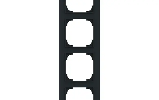 BUSCH-JAEGER 1724-45M Abdeckrahmen art linear 4-fach | schwarz matt