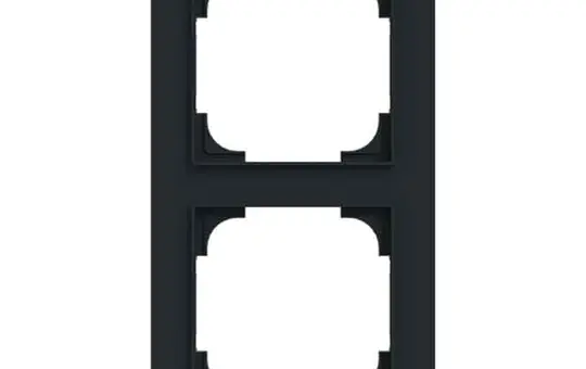 BUSCH-JAEGER 1722-45M Abdeckrahmen art linear 2-fach | schwarz matt