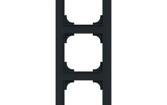 BUSCH-JAEGER 1723-45M Abdeckrahmen art linear 3-fach | schwarz matt