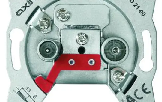 JUNG BSD 21-01 Antennendose Hyperbreitband 2-fach, Universal, Stich, 5 dB