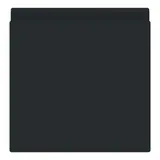 BUSCH-JAEGER 2518-WD-45M Zwischenring art linear 1-fach, Klappdeckel | schwarz matt | 55x55 m